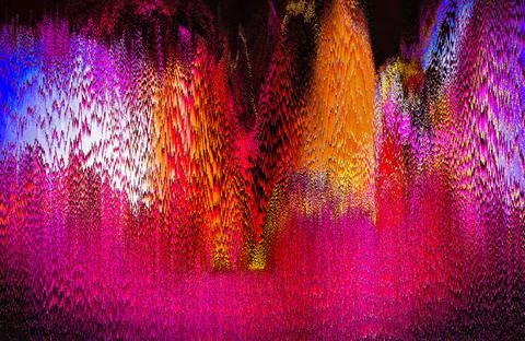 Psychedelic abstract glitch pattern background Stock Photos