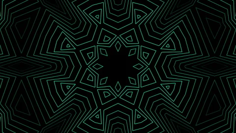 Psychedelic abstract glowing pattern background animation. Stock Footage 244142173