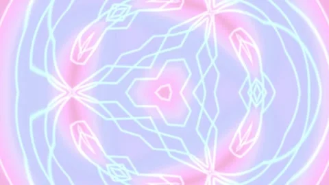 Psychedelic Abstract Gradient Background with Glowing Pink Line Animation Stock Footage 336258748