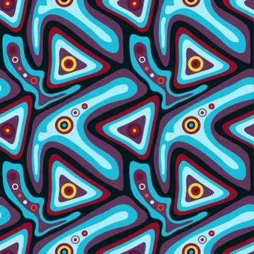 Psychedelic abstract graffiti background Stock Illustration