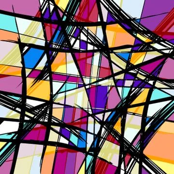 Psychedelic abstract graffiti background Stock Illustration