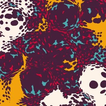 Psychedelic abstract graffiti background Stock Illustration