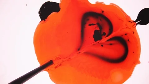 Psychedelic abstract liquid light show. Wallpaper with heart shape Stock Footage 121704886