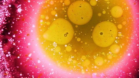 Psychedelic abstract liquid light show, organic paint swirls. Trippy wallpaper. Stock Footage 121705208