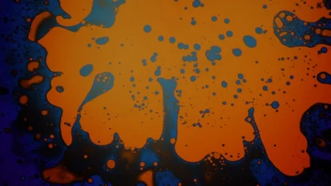 Psychedelic abstract liquid light show. Marble background. Water oil paint swirl Stock Footage 121705837