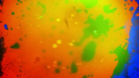 Psychedelic abstract liquid light show. Marble background. Water oil paint swirl Stock Footage 121706136