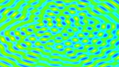 Psychedelic abstract liquid ripple background pattern of flowing vibrant colo Stock Footage 339779023