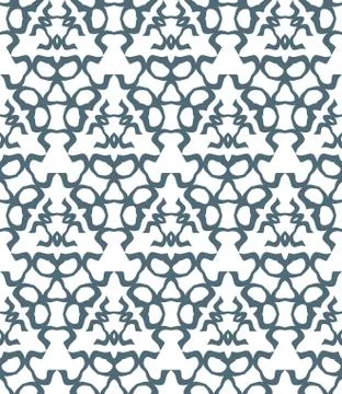 Psychedelic abstract monochrome seamless pattern. Stock-Illustration