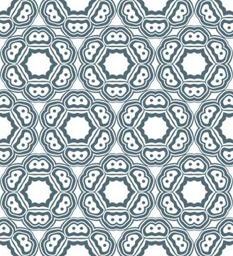 Psychedelic abstract monochrome seamless pattern. 스톡 일러스트