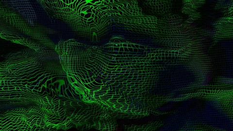 Psychedelic abstract neon geometric pattern background Stock Illustration