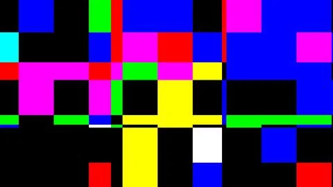 Psychedelic abstract neon pixel pattern background Stock Illustration