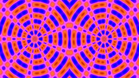 Psychedelic abstract optical wave pattern with vibrant neon blue and pink s.. Stock Footage 335520811