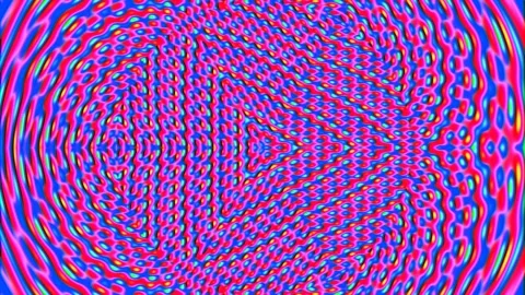 Psychedelic abstract pattern background loop with vibrant fractal energy mo.. Stock Footage 339776467