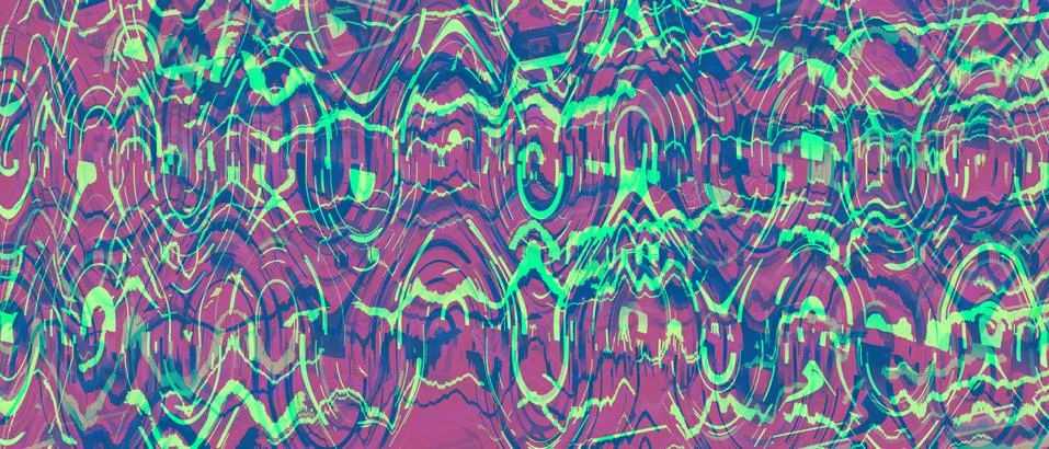 Psychedelic abstract pattern Stock Illustration