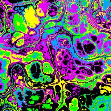 Psychedelic abstract pattern. Marbling style Illustrazione stock