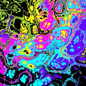 Psychedelic abstract pattern. Marbling style Illustrazione stock