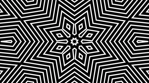 Psychedelic abstract pattern. Op art vintage decorative elements Stock Footage 125492335