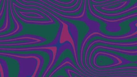 Psychedelic abstract pattern with purple and green lines Stock Footage 320407880