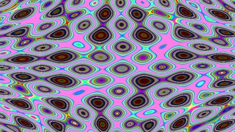 Psychedelic abstract repeating geometric pattern background texture for des.. Stock Footage 337163493
