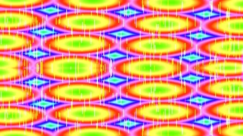 Psychedelic abstract repeating pattern, vibrant neon geometric background t.. Stock Footage 335524477