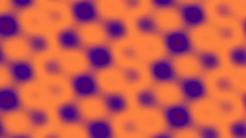Psychedelic abstract seamless background pattern in purple and orange retro.. Stock Footage 337163165