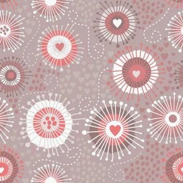 Psychedelic abstract seamless texture Stock Illustration