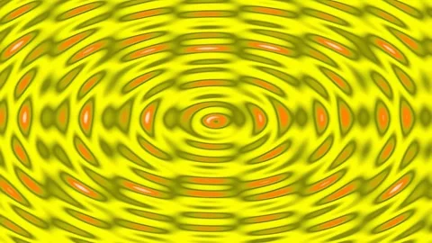 Psychedelic abstract swirl pattern with yellow and black energy vortex loop. Stock Footage 342161131