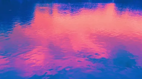 Psychedelic Abstract textured of water reflection. Stock Footage 306779620