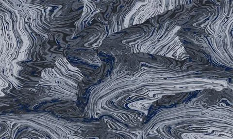 Psychedelic abstract vector texture with Fluid Art or marble effect. Stock Illustration