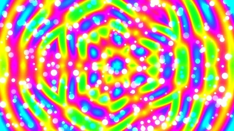Psychedelic Abstract Vibrant Neon Pattern Loop for Motion Graphic Backgroun.. Stock Footage 339786214