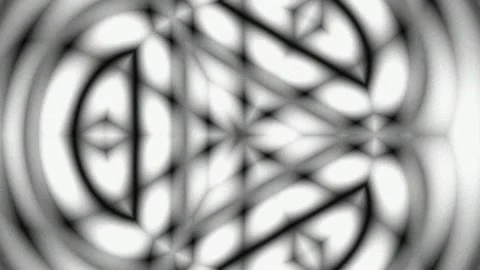 Psychedelic abstract vortex pattern: Hypnotic black and white geometry back.. Stock Footage 339346772