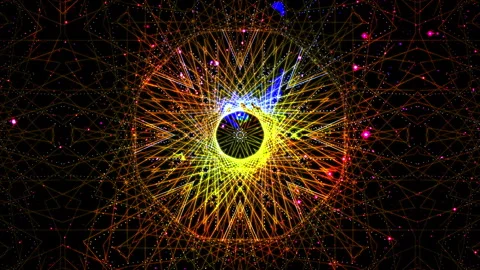 Psychedelic and trippy animation, Intense visual - shamanic style Stock Footage 275603482