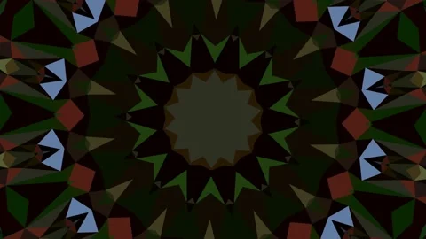 Psychedelic animated background, mandala, ink, pixels Stock Footage 119089452