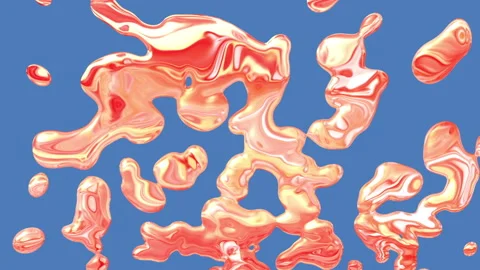 Psychedelic animation in abstract style on colorful background. Stock Footage 299786795