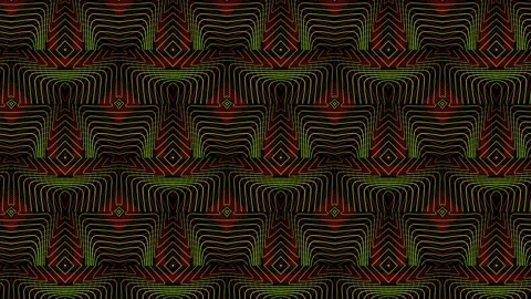 Psychedelic Animation green Background Vidéo 154893265
