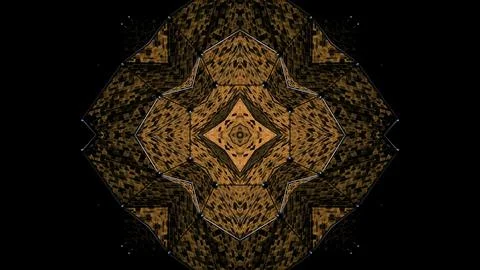 Psychedelic animation with hypnotic pattern of squares. Design. Kaleidoscopic 스톡 일러스트