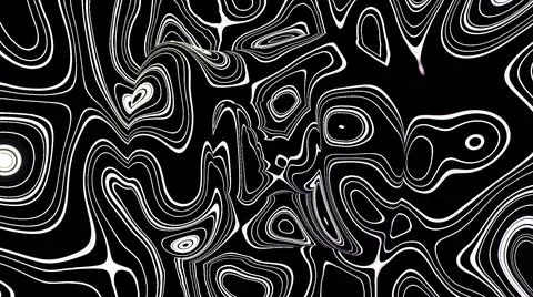 Psychedelic background with curved mirror lines. Design. Rotating background Stock Illustration
