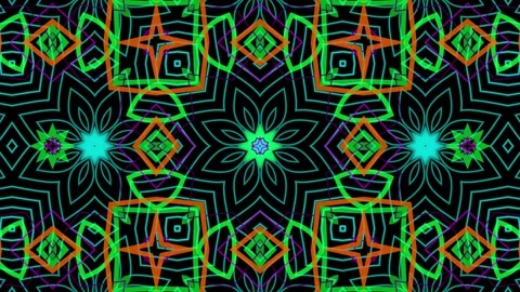 Psychedelic background. Trippy art. Trance animation loop. Colorful lights Stock Footage 240570853