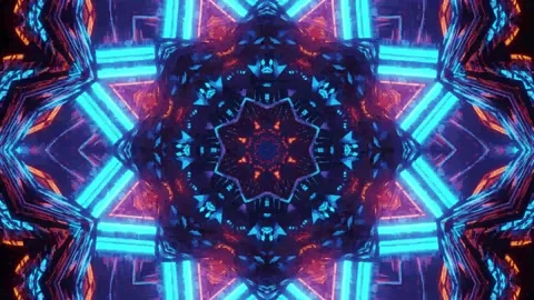 Psychedelic Background Visual - Trippy Psychedelic Lsd Dmt Visual - Vj Loop Stock Footage 155639486