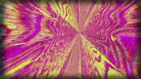 Psychedelic bad trip effect, broken tv glitch, static noisy television visual Stock Footage 180454154