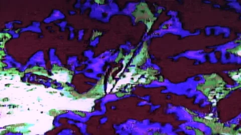 Psychedelic bees black ,blue and green. Stock Footage 154917045