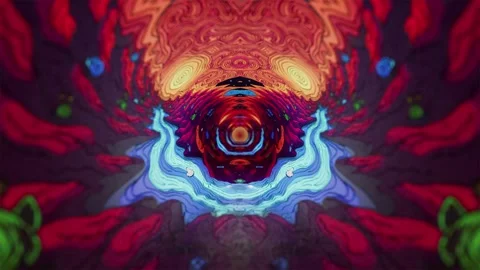 Psychedelic Birds Seamless Looped Background Видео 309080952
