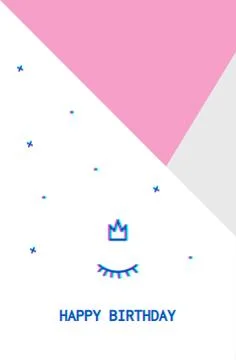 Psychedelic birthday card. Stock Illustration