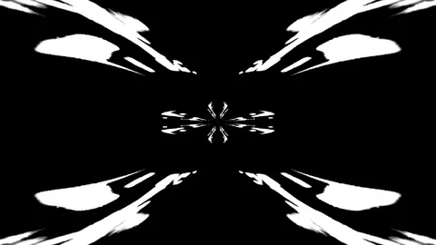 Psychedelic black &amp;amp; white 2 vj loop Stockbeeldmateriaal 92749433