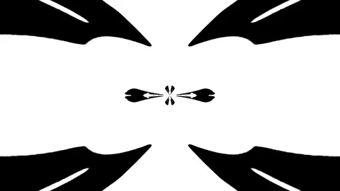 Psychedelic black &amp; white vj loop Stockbeeldmateriaal 92749277