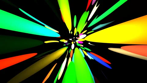 Psychedelic blob tunnel- 4k seamless loop. 스톡 동영상 329957765