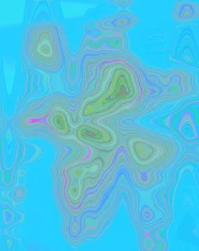 Psychedelic blue background Blurred mixed colours. Abstract liquid oil pattern Stock Photos
