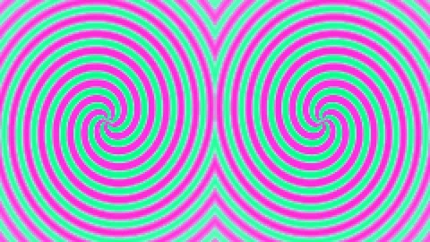 Psychedelic blue green vortex tunnel swirl background abstract hypnotic opt.. Stock Footage 337655023