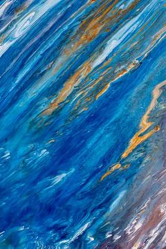 Psychedelic blue marble abstract background. Illustrazione stock