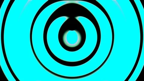 Psychedelic Blue Pulse Burst Circle Radio Abstract VJ Motion Background 2 Stock Footage 100285345